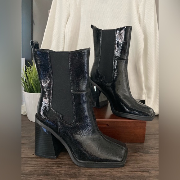 Sam Edelman Black Boots with Chunky Heel - Picture 1 of 4